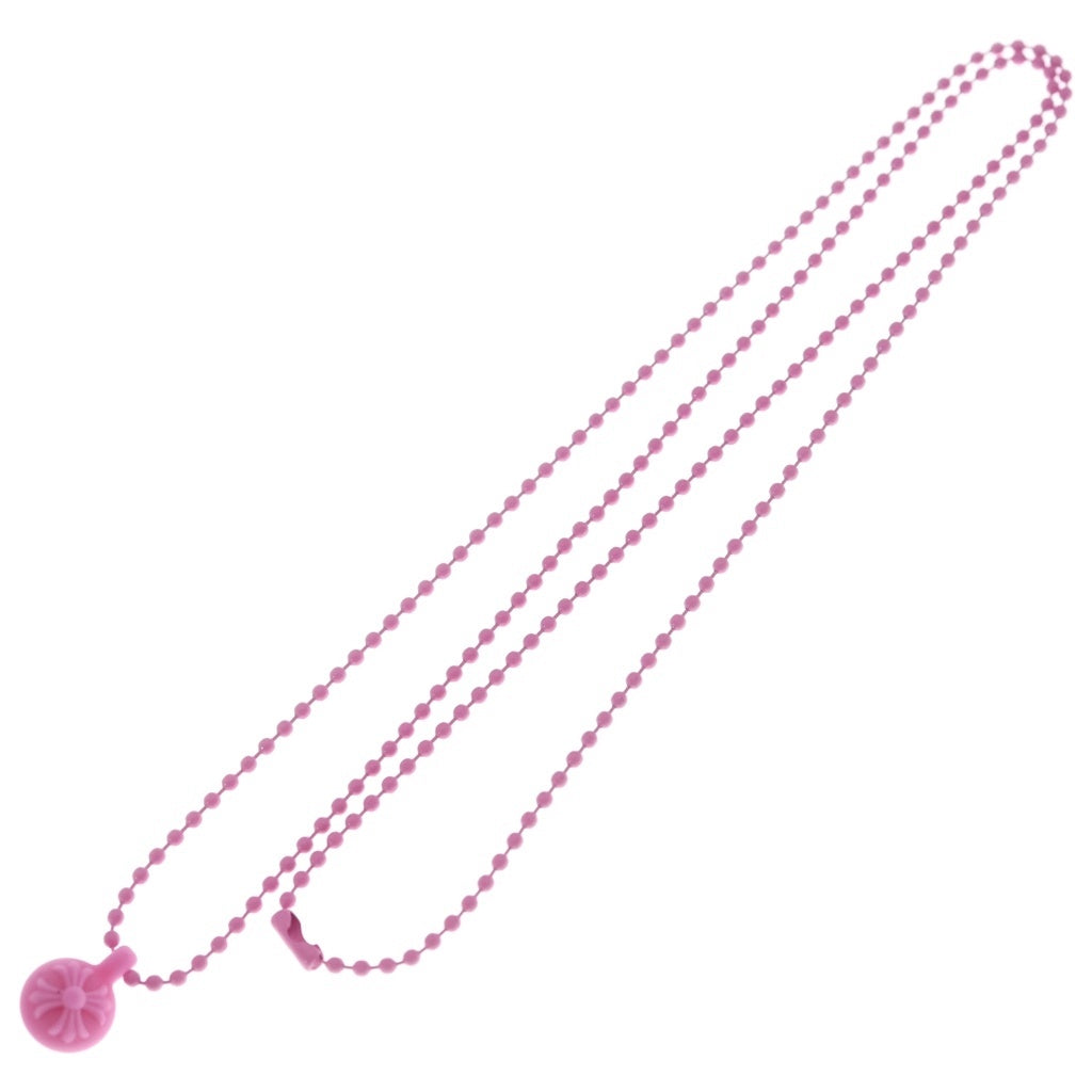 CHROME HEARTS(クロムハーツ) RUBBER CH CRS BALL #2 クロスボール ラバーネックレス シリコン ピンク