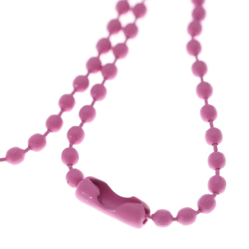 CHROME HEARTS(クロムハーツ) RUBBER CH CRS BALL #2 クロスボール ラバーネックレス シリコン ピンク
