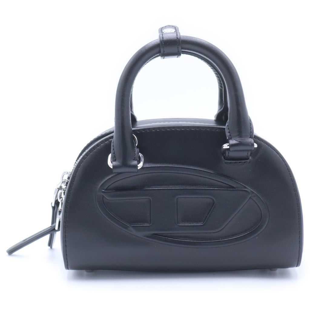 DIESEL(ディーゼル) 1DR DOME BAG Dロゴ 2WAY ハンドバッグ ショルダーバッグ ブラック X10369 レディース