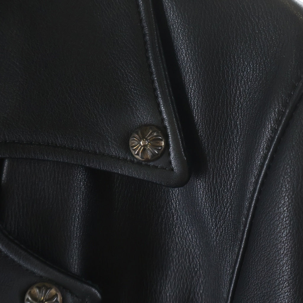 CHROME HEARTS(クロムハーツ) JJ DEAN JJディーン ダガージップライダースレザージャケット レディース ブラック