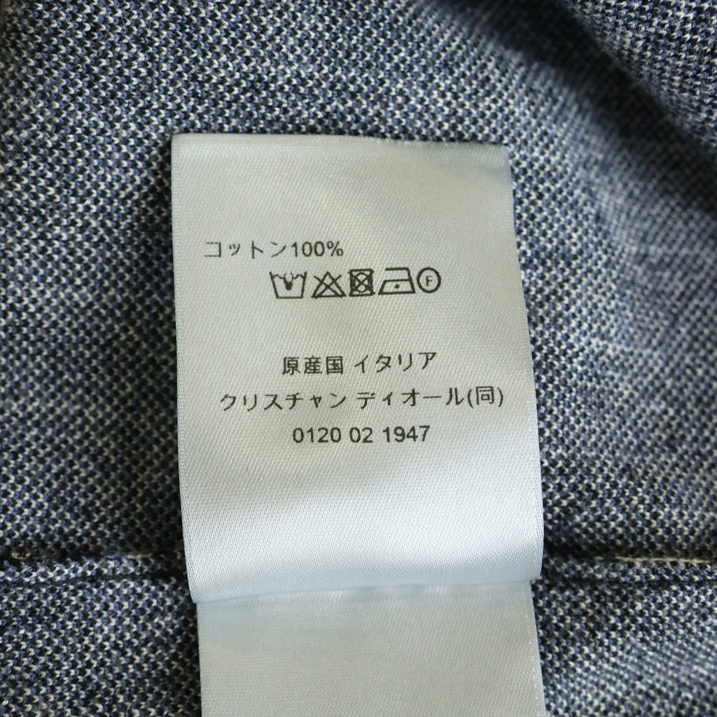 DIOR(ディオール) オブリーク ジャカード 総柄 半袖ポロシャツ ネイビー 293M832AT472