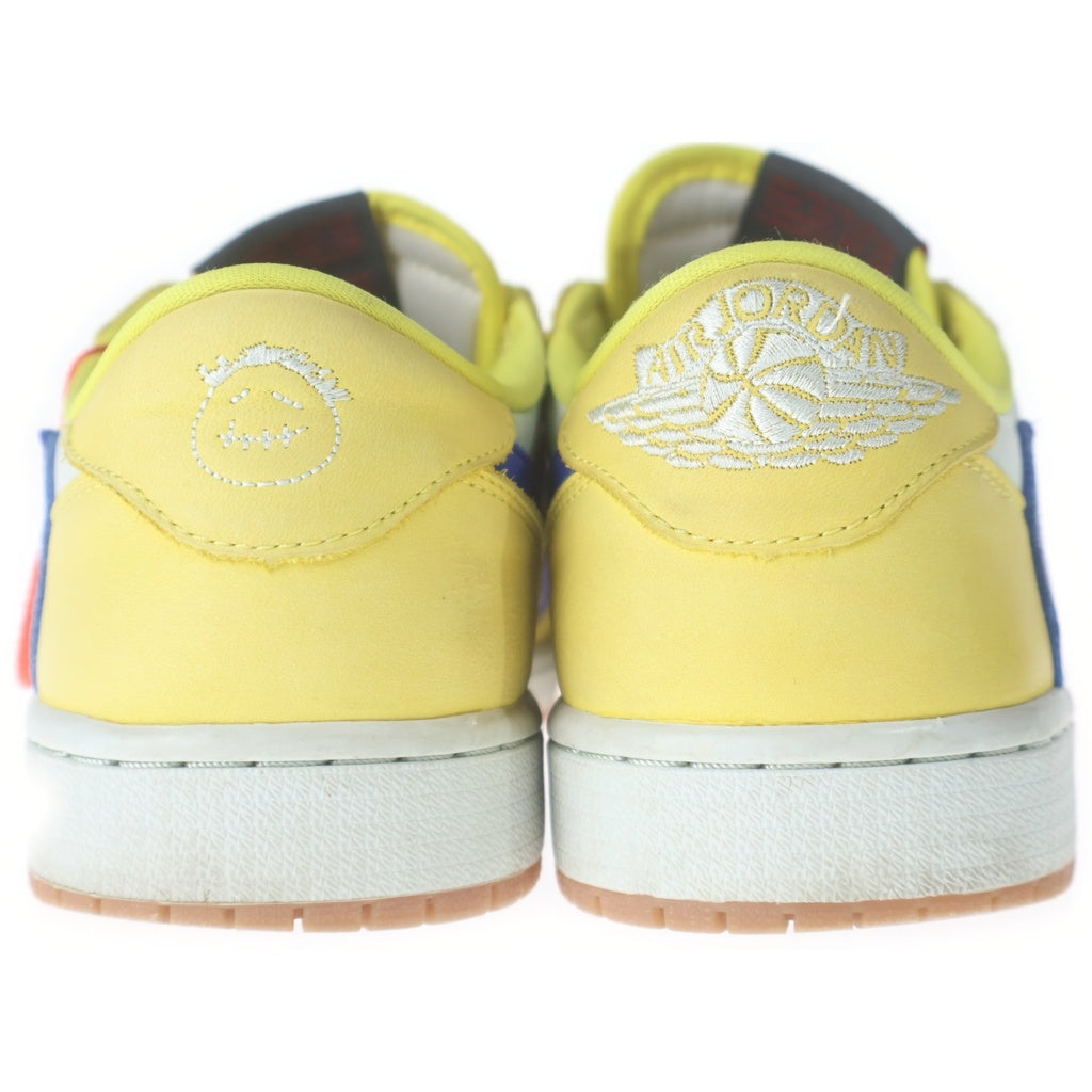 NIKE(ナイキ) ×Travis Scott WMNS Air Jordan 1 Retro Low OG Canary トラヴィススコット ウィメンズ エアジョーダン1 レトロ OG ローカットスニーカー US10/27cm DZ4137-700 レディース