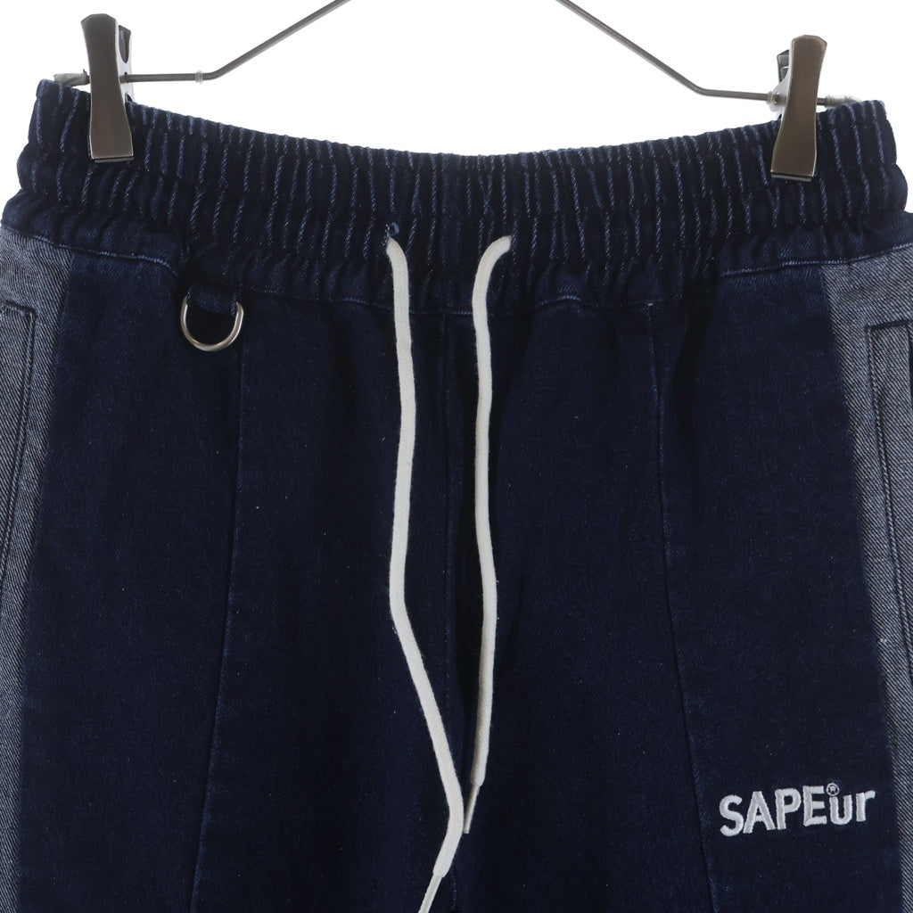 SAPEur(サプール) DENIM TRACK PANTS デニムトラックパンツ インディゴ