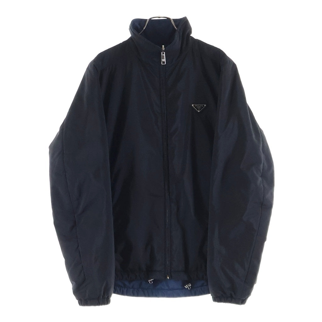 PRADA(プラダ) 23AW トライアングルロゴプレート リバーシブル ナイロンジップアップブルゾンジャケット ブラック SGB223 R232 1060