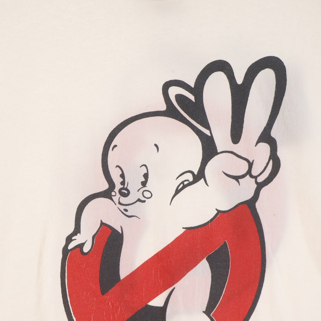 SAINT MICHAEL(セントマイケル) 26SS SAINT HORROR 両面プリントクルーネック半袖Tシャツカットソー ホワイト SM-MK8-0000-009