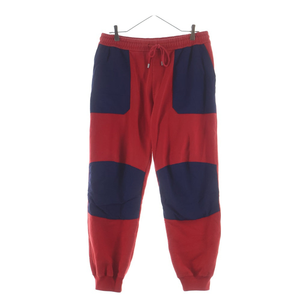 GUCCI(グッチ) 21AW ×THE NORTH FACE ×ノースフェイス ナイロン切り替え スウェットパンツ レッド 671463 XJDRN