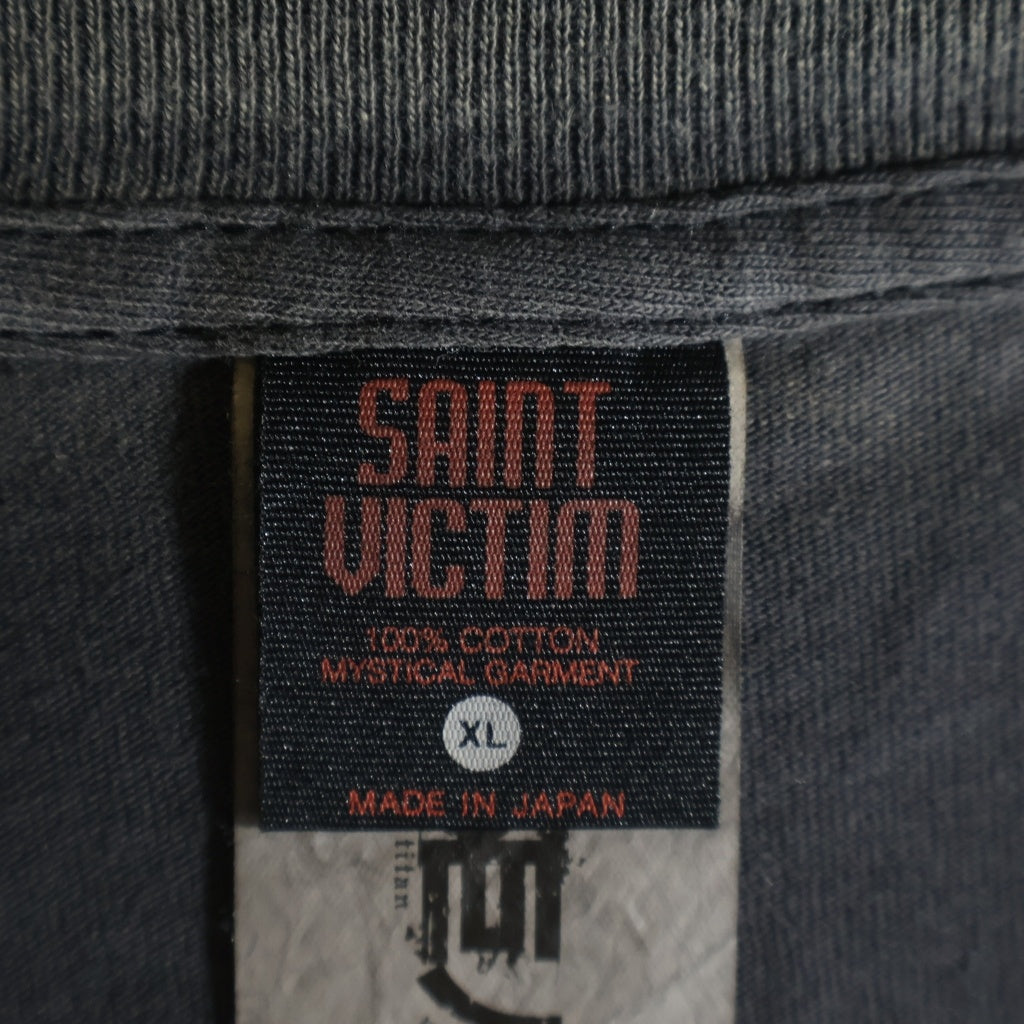 SAINT MICHAEL(セントマイケル) 26SS ×進撃の巨人 ATTACK ON TITAN 両面プリント クルーネック半袖Tシャツカットソー グレー SM-MK8-0000-C77