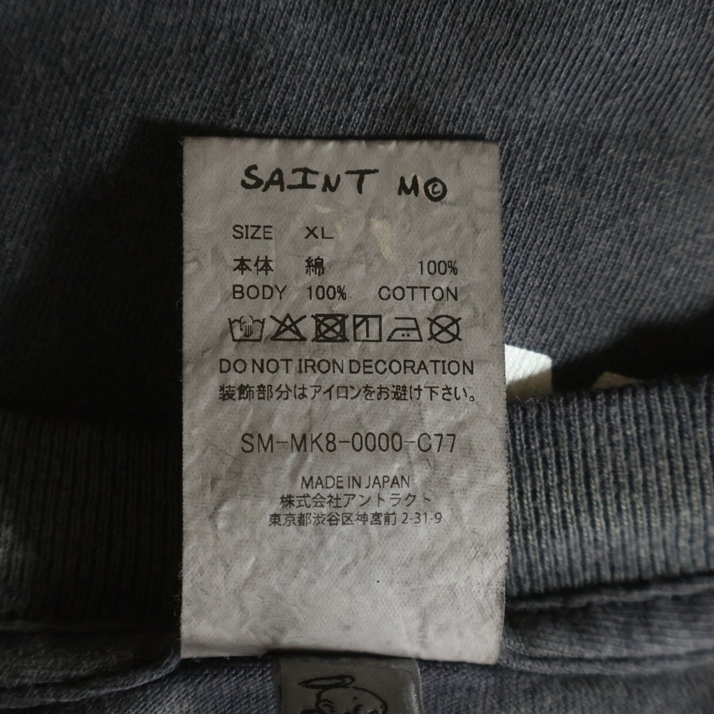 SAINT MICHAEL(セントマイケル) 26SS ×進撃の巨人 ATTACK ON TITAN 両面プリント クルーネック半袖Tシャツカットソー グレー SM-MK8-0000-C77