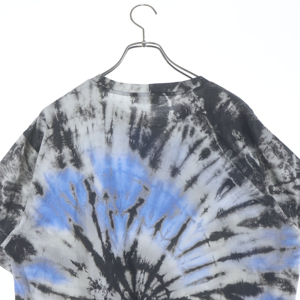 CELINE(セリーヌ) TIE-DYE LOOSE COTTON T-SHIRT ロゴプリント タイダイ総柄 クルーネック半袖Tシャツカットソー マルチカラー 2X65M873W.01JT