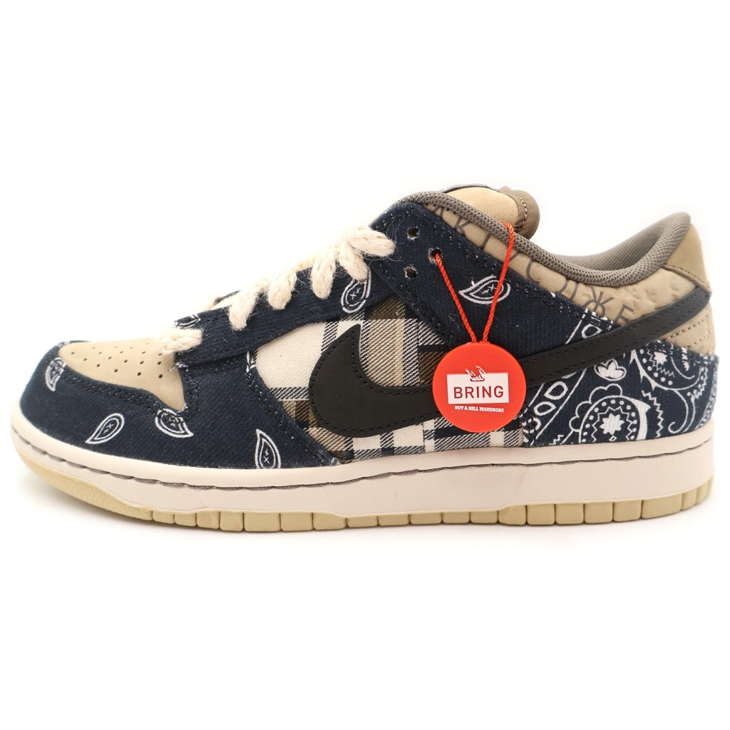 NIKE SB(ナイキエスビー) ×Travis Scott Dunk Low Parachute Beige トラヴィススコット ダンク ローカットスニーカー マルチカラー US8/26cm CT5053-001