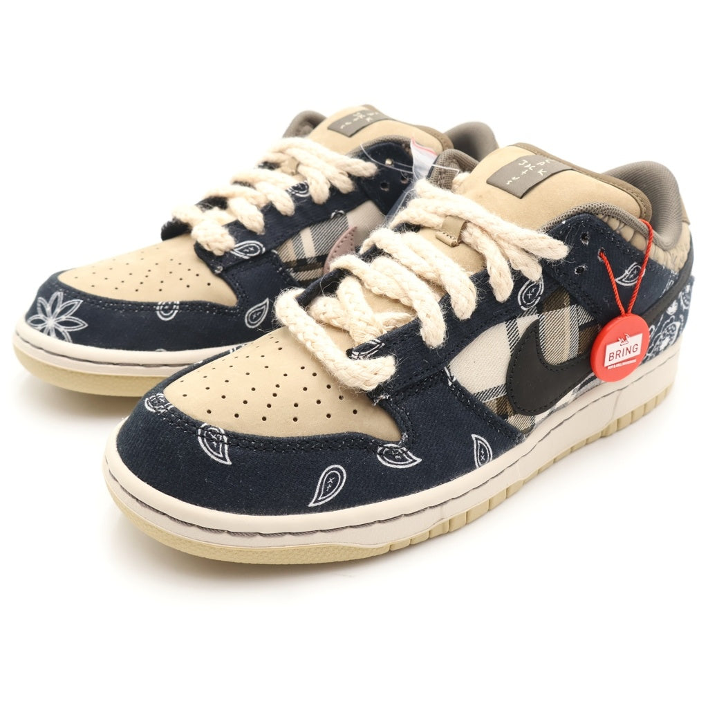 NIKE SB(ナイキエスビー) ×Travis Scott Dunk Low Parachute Beige トラヴィススコット ダンク ローカットスニーカー マルチカラー US8/26cm CT5053-001
