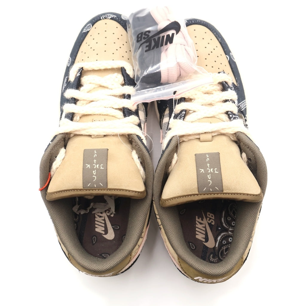 NIKE SB(ナイキエスビー) ×Travis Scott Dunk Low Parachute Beige トラヴィススコット ダンク ローカットスニーカー マルチカラー US8/26cm CT5053-001