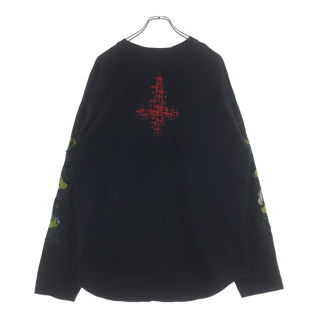 cvtvlist(カタリスト) フロントロゴプリント クルーネック長袖Tシャツカットソー 2101090303