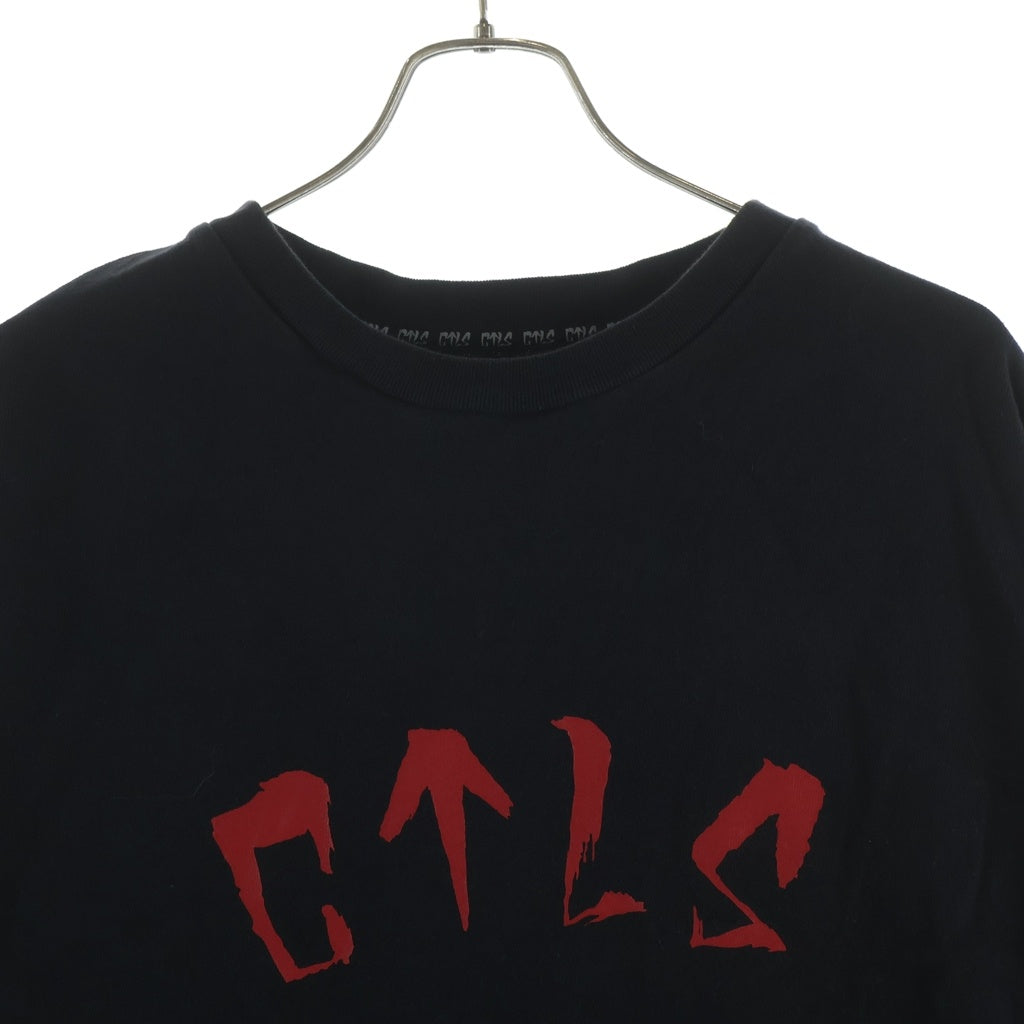 cvtvlist(カタリスト) フロントロゴプリント クルーネック長袖Tシャツカットソー 2101090303