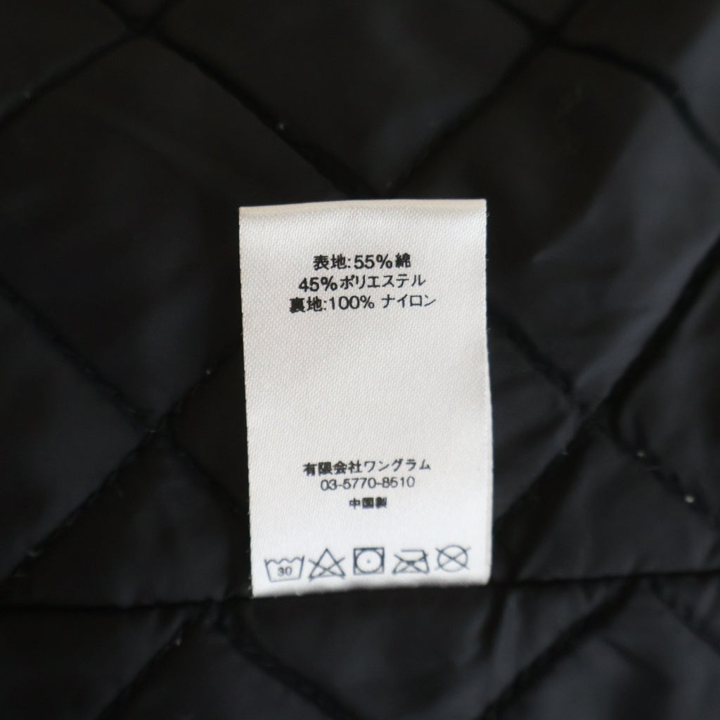 SUPREME(シュプリーム) 17SS ×Thrasher Poplin Crew Jacket ×スラッシャー ロゴ刺?デザイン 中綿キルティングジャケット ブラック