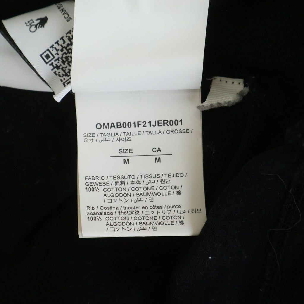 OFF-WHITE(オフホワイト) 21AW DEGRADE ARROW LONG SLEEVE TEE クロスアローロゴプリント クルーネック長袖Tシャツカットソー ブラック OMAB001F21JER001