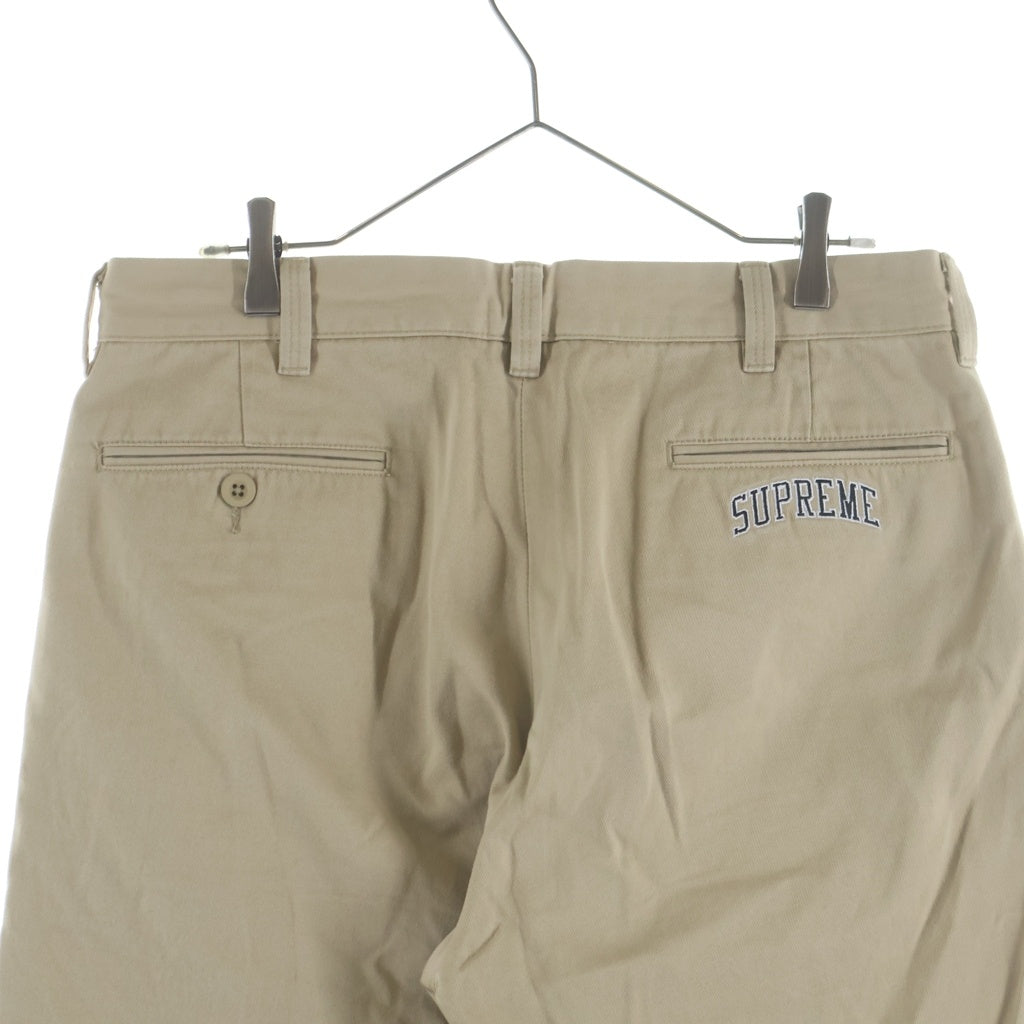 SUPREME(シュプリーム) 22AW ×Pillsbury Doughboy Chino Pants ×ピルズベリー ドゥボーイ刺繍 コットンチノパンツ ベージュ