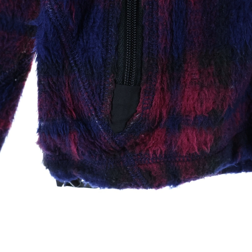 JUNYA WATANABE COMME des GARCONS(ジュンヤワタナベ コムデギャルソン) Wool Fleece Jacket チェック柄 ウール フリースジャケット レッド/ブルー WP-T031