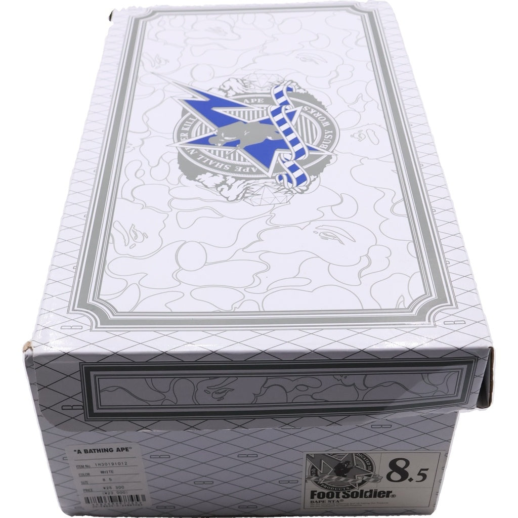 A BATHING APE(アベイシングエイプ) Bapesta Low M2 Shark Face ベイプスタ シャークフェイス ローカットスニーカー ホワイト/レッド 1H30191012