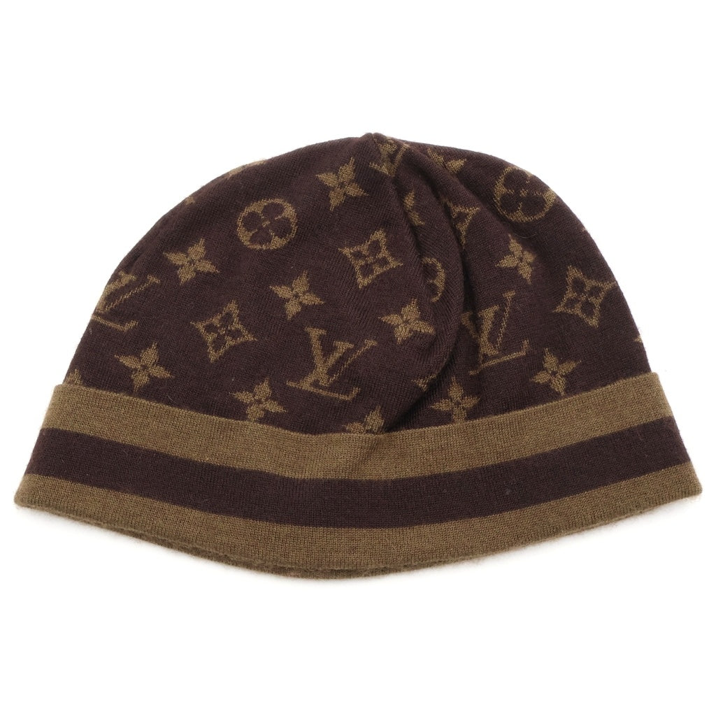LOUIS VUITTON(ルイヴィトン) モノグラム カシミヤ混 ニット帽 ブラウン