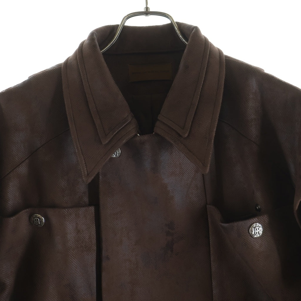 BIRTH OF ROYAL CHILD(バースオブロイヤルチャイルド) Suede Armor Jacket スエード アーマージャケット ブラウン