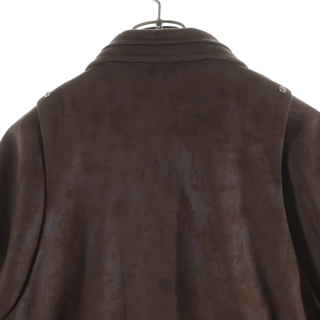 BIRTH OF ROYAL CHILD(バースオブロイヤルチャイルド) Suede Armor Jacket スエード アーマージャケット ブラウン