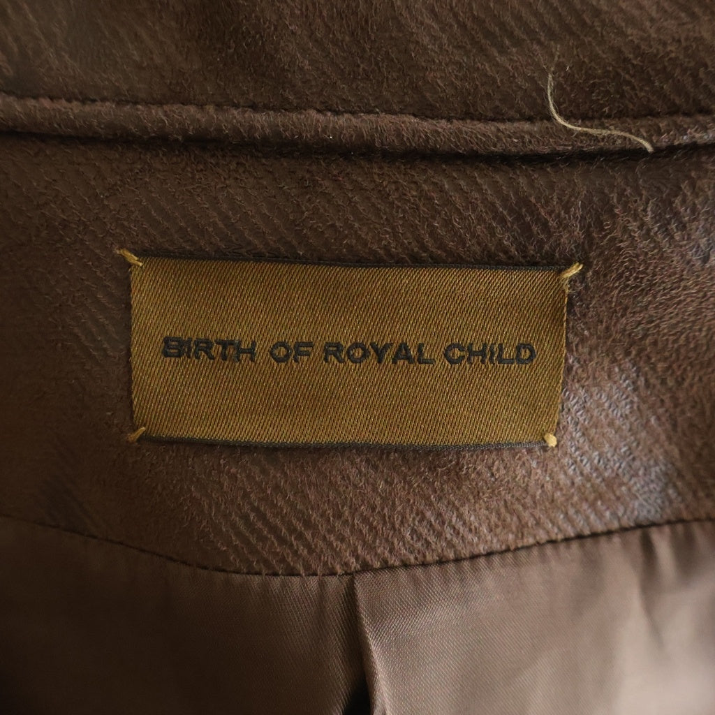 BIRTH OF ROYAL CHILD(バースオブロイヤルチャイルド) Suede Armor Jacket スエード アーマージャケット ブラウン