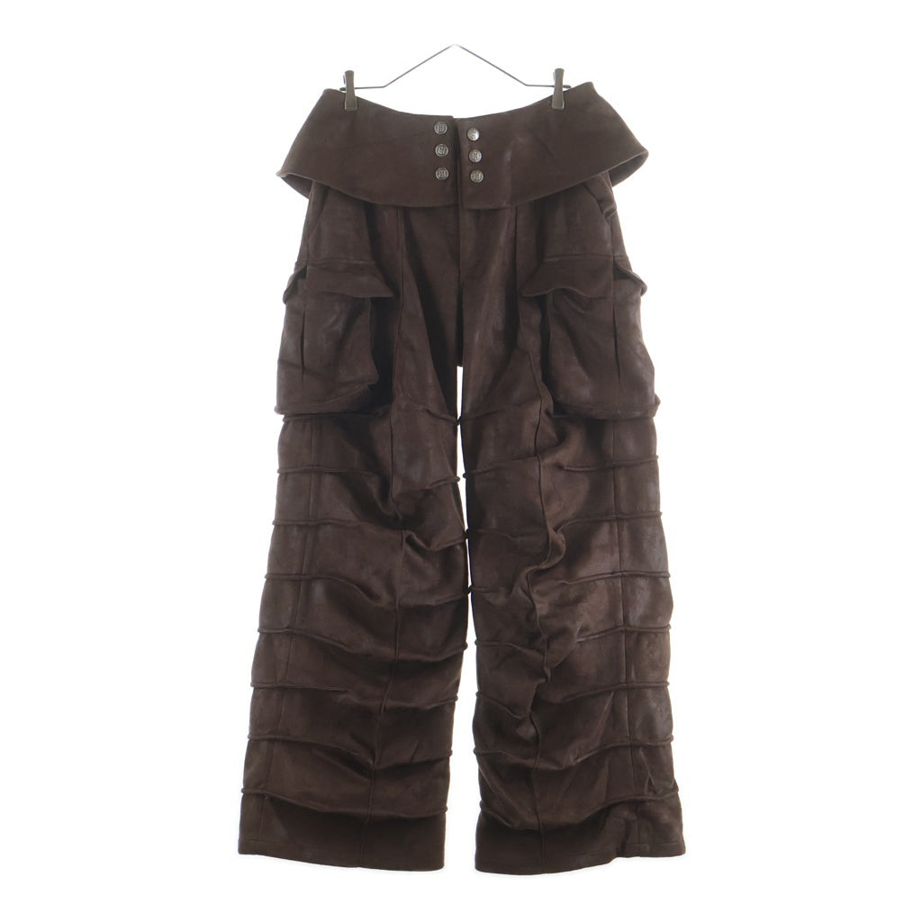 BIRTH OF ROYAL CHILD(バースオブロイヤルチャイルド) Suede Armor Pants スエード アーマーカーゴパンツ ブラウン