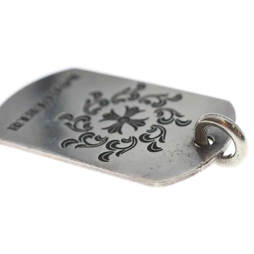 CHROME HEARTS(クロムハーツ) D TAG LRG LTD ラージドッグタグ ホノルル限定 ラージドッグタグ ネックレストップ シルバー
