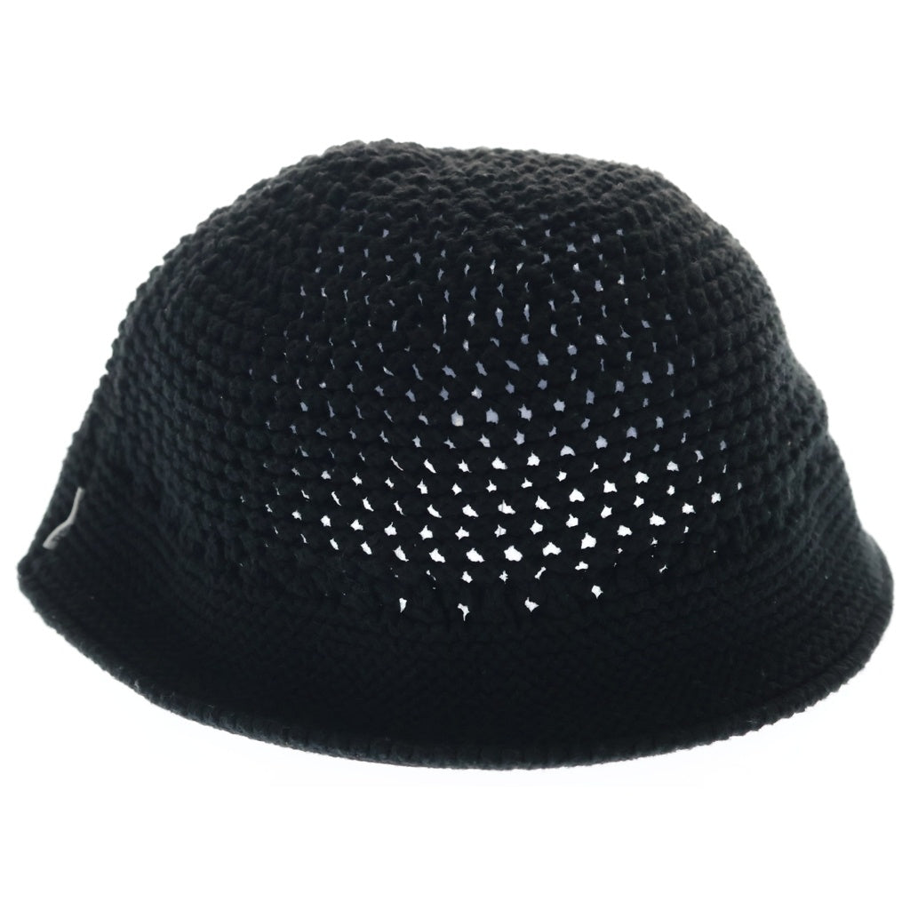 THE H.W.DOG&CO(ドッグアンドコー) COTTON KNIT HAT 紙パッチタグ コットンニットキャップ ビーニー ブラック レディース