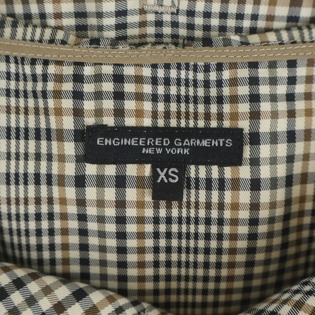 Engineered Garments(エンジニアド ガーメンツ) 25AW ルシャツ チェック柄 アノラックパーカー ベージュ