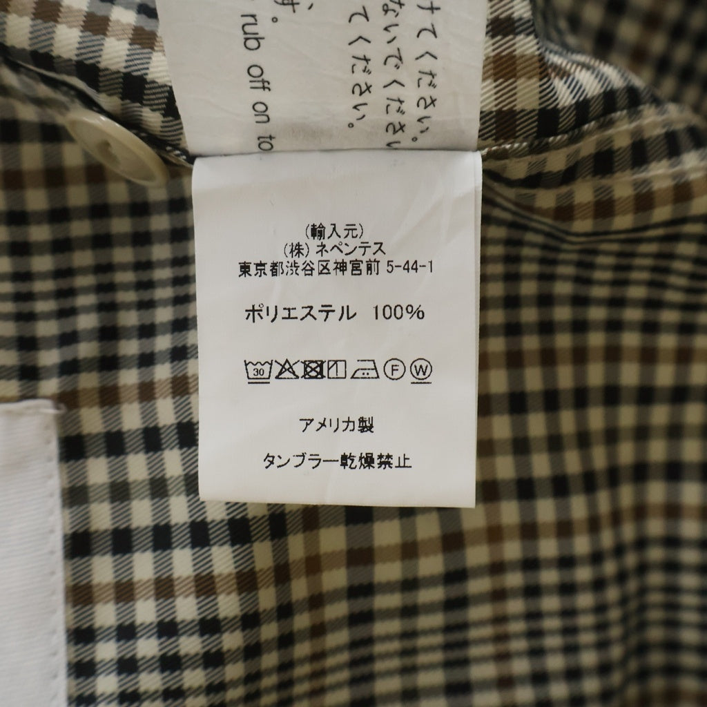 Engineered Garments(エンジニアド ガーメンツ) 25AW ルシャツ チェック柄 アノラックパーカー ベージュ