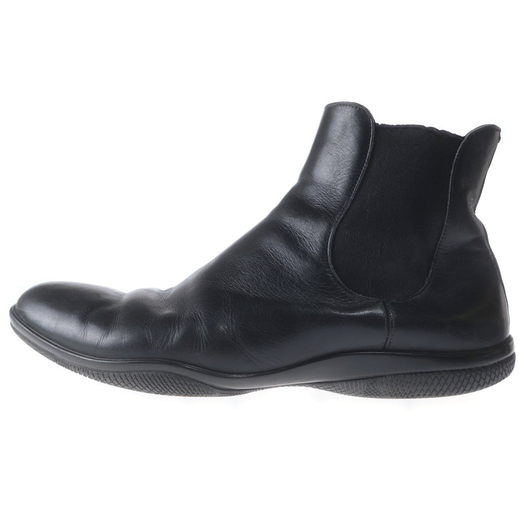 PRADA SPORT(プラダ スポーツ) レザー サイドゴアブーツ ブラック 4T1220