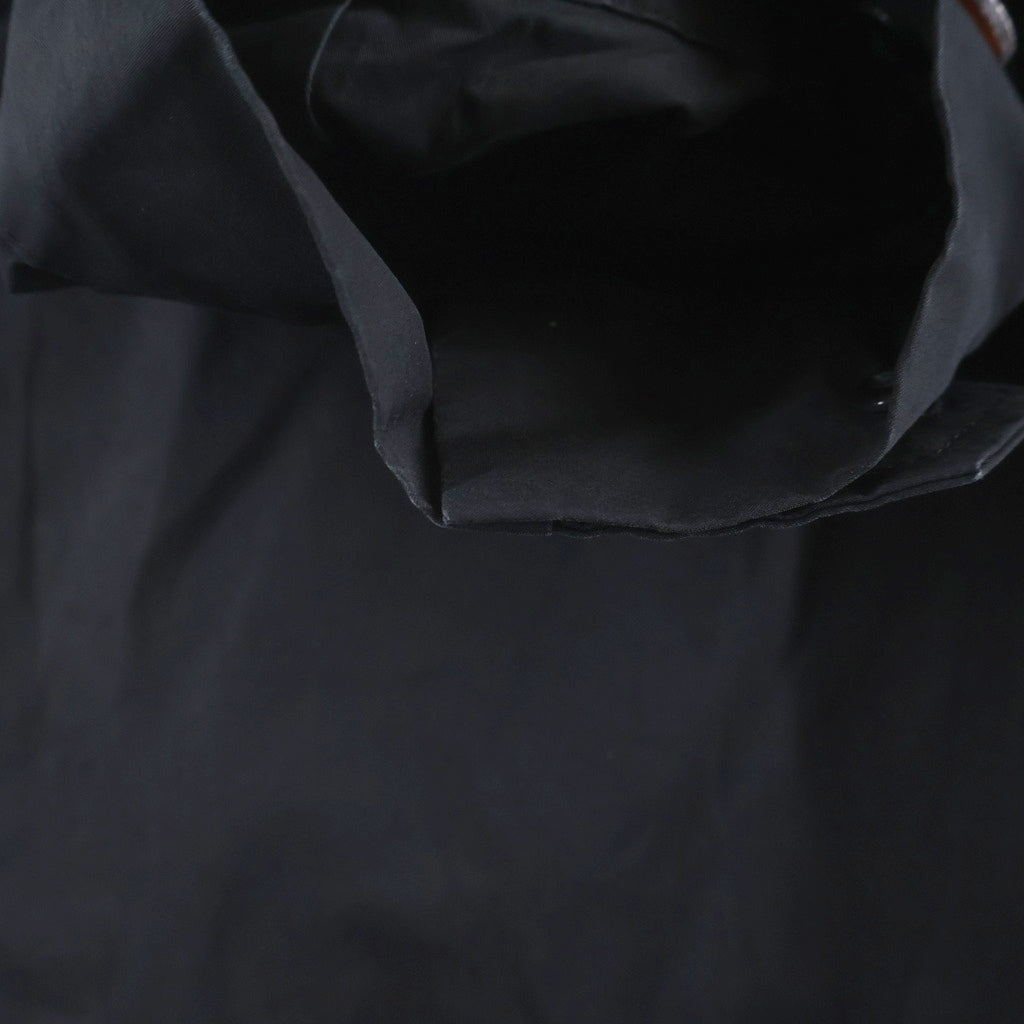 REGULATION Yohji Yamamoto MEN(レギュレーションヨウジヤマモトメン) 23SS C/E WEATHER STRETCH R-HOODIE MODS コットンエステルウェザーストレッチ R-フーディー モッズコート FI-C51-006