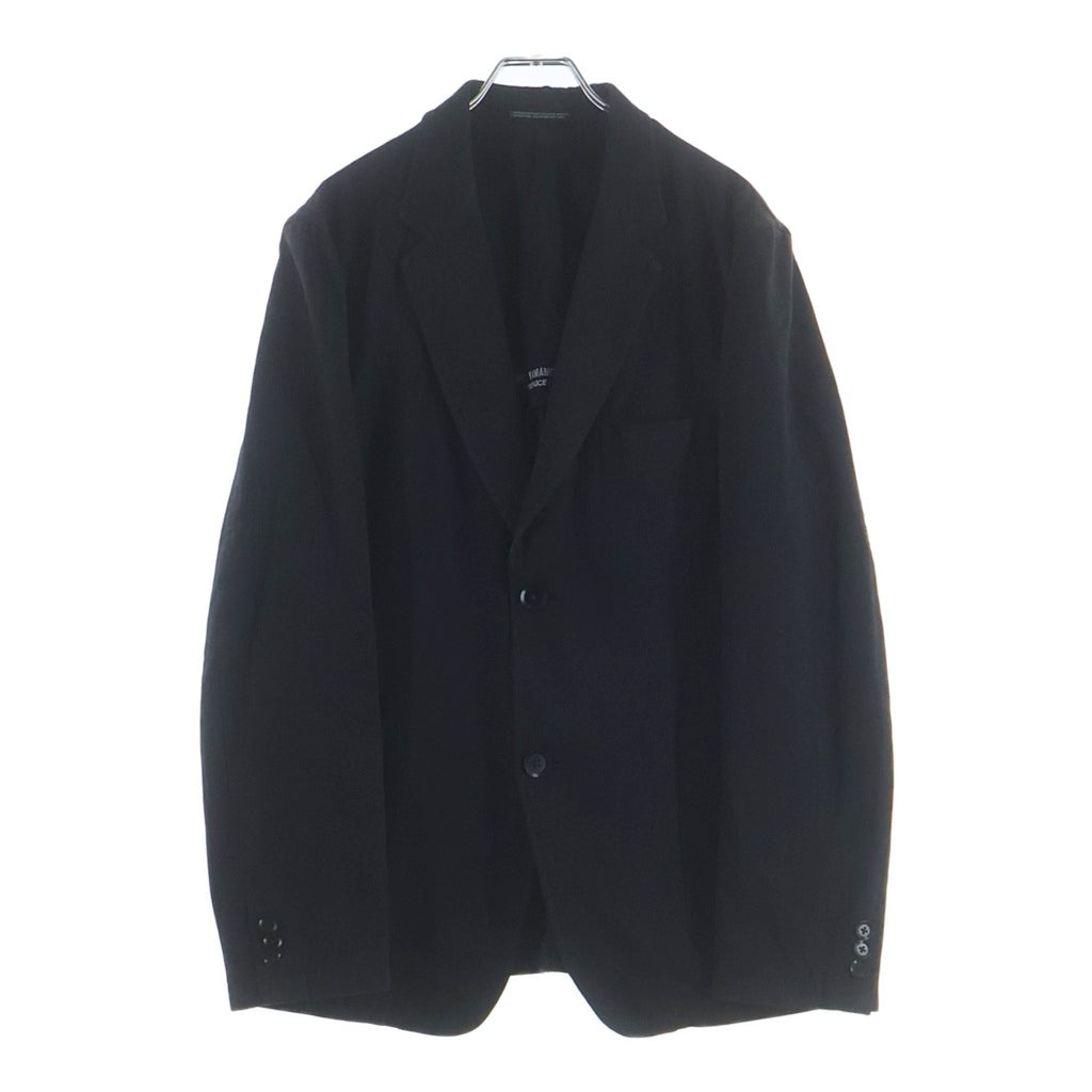 Yohji Yamamoto POUR HOMME(ヨウジヤマモト プールオム) コットンテーラードジャケット ブラック HF-J02-001