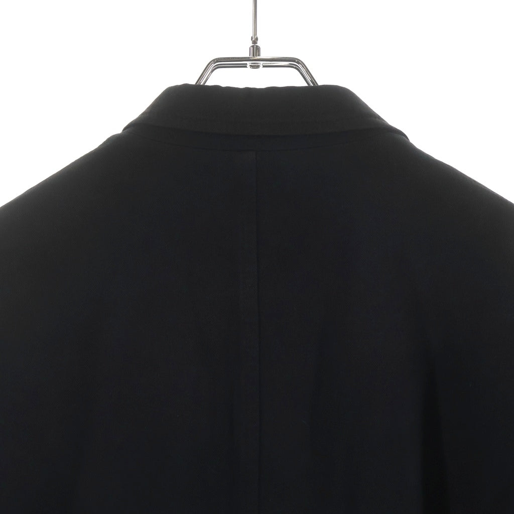 Yohji Yamamoto POUR HOMME(ヨウジヤマモト プールオム) コットンテーラードジャケット ブラック HF-J02-001