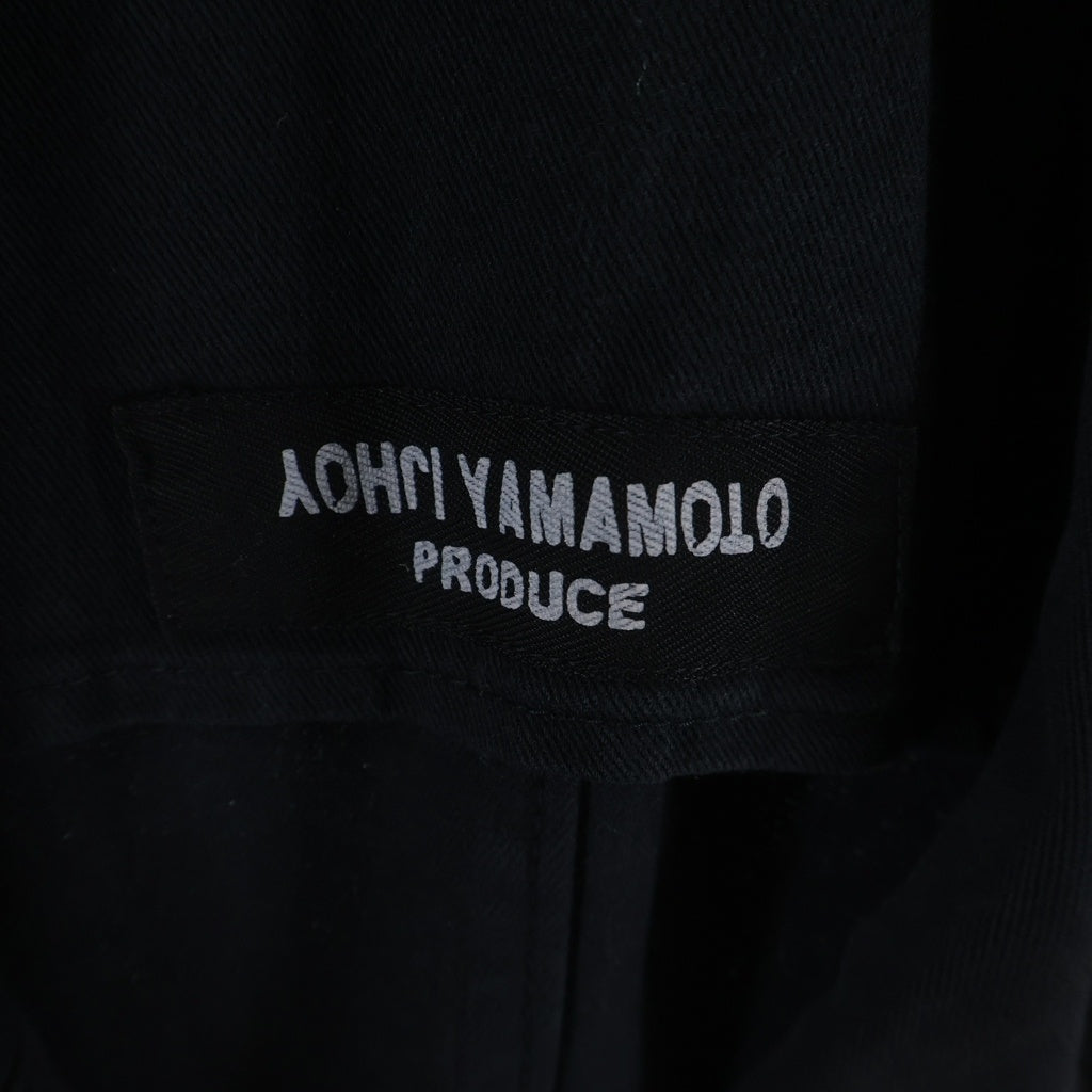Yohji Yamamoto POUR HOMME(ヨウジヤマモト プールオム) コットンテーラードジャケット ブラック HF-J02-001