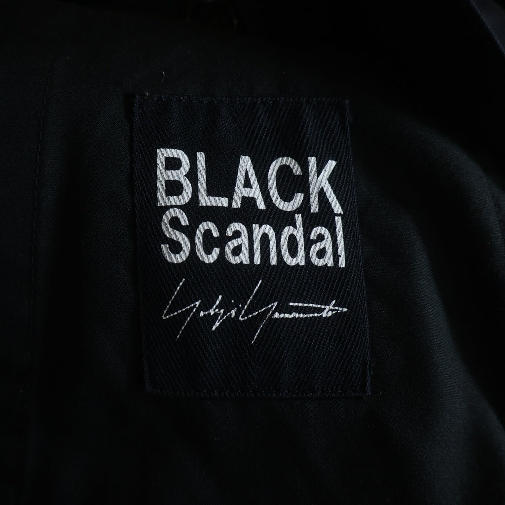 BLACK Scandal Yohji Yamamoto(ブラックスキャンダルヨウジヤマモト) 20AW Basic Balloon Pants ドローストリング付きベーシックバルーンパンツ ブラック HR-P09-005