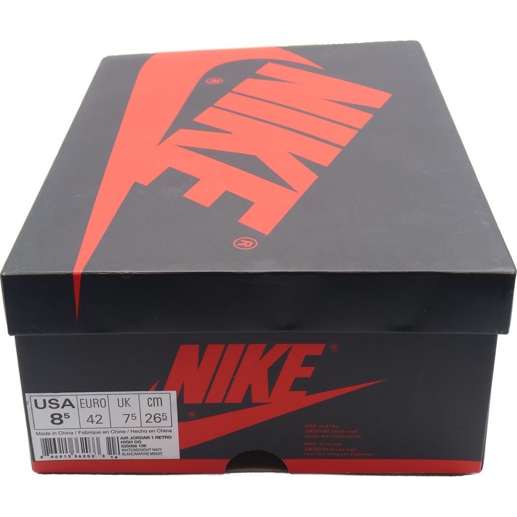 NIKE(ナイキ) Air Jordan 1 Retro High Metallic Navy 2016 エアジョーダン1 レトロ ハイ メタリック ネイビー ハイカットスニーカー US8.5/26.5cm 555088-106