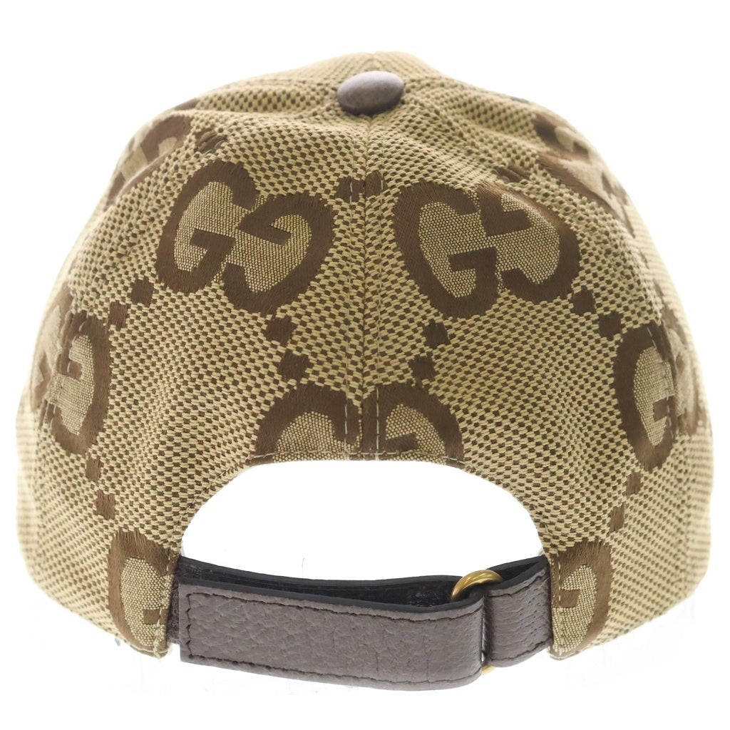 GUCCI(グッチ) ジャンボGG柄 キャンバス ベースボールキャップ 帽子 ベージュ 681264 601491 レディース
