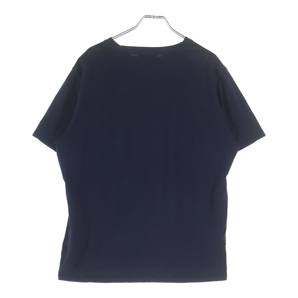 PRADA(プラダ) フロントロゴラバー クルーネック半袖Tシャツカットソー ネイビー 0000ET-X06GD-0002