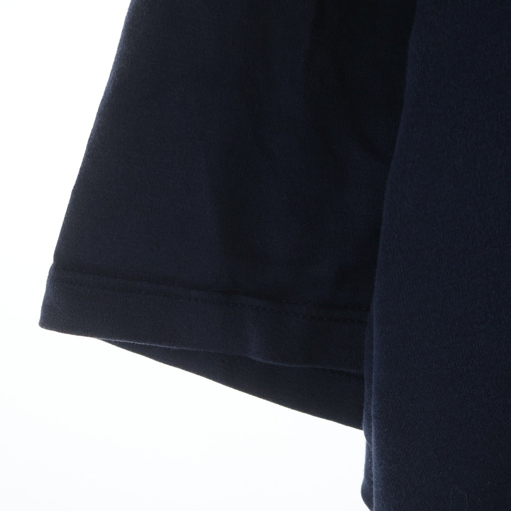 PRADA(プラダ) フロントロゴラバー クルーネック半袖Tシャツカットソー ネイビー 0000ET-X06GD-0002