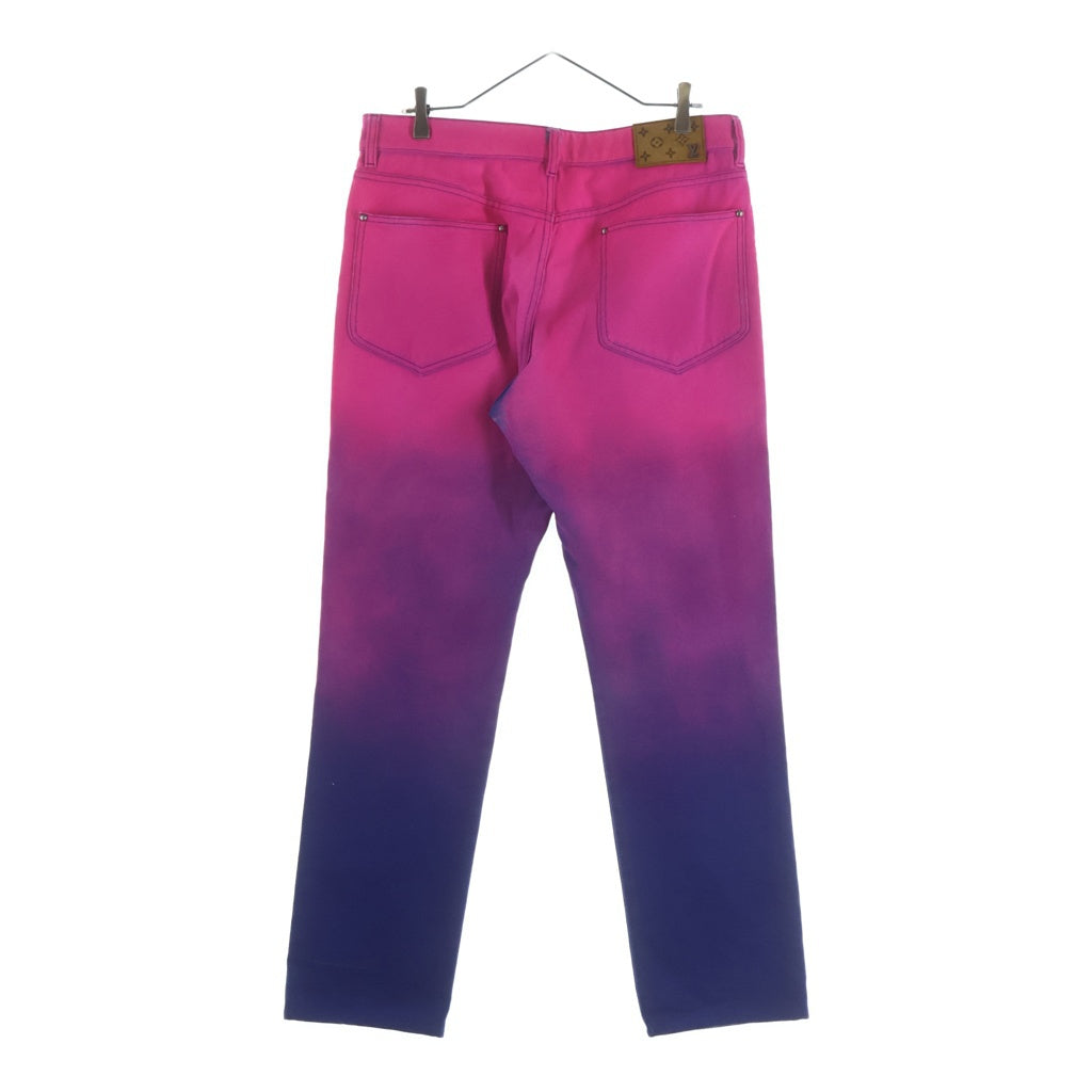 LOUIS VUITTON(ルイヴィトン) 22SS Amen Break Gradient Denim Pants アーメンブレイク グラデーションデニムパンツ ブルー/ピンク RM221 G59 HMD80W
