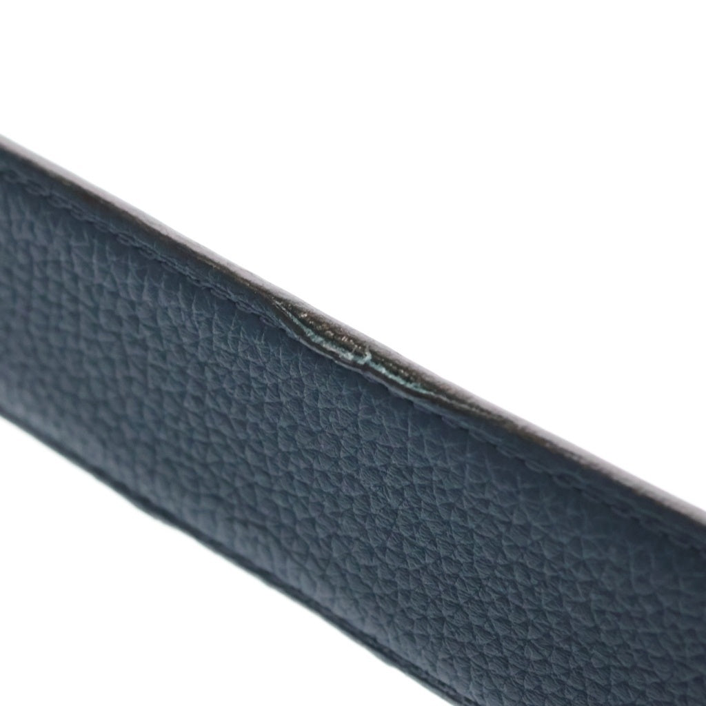 HERMES(エルメス) Hバックル コンスタンス マルトレ シルバー金具 リバーシブルレザーベルト シルバー/ネイビー/ブラック A刻印