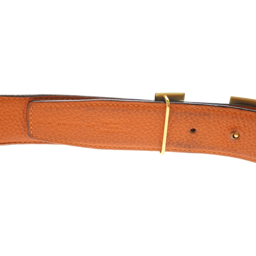 HERMES(エルメス) Hバックル コンスタンス ゴールド金具 リバーシブルレザーベルト ゴールド/オレンジ/ブラック A刻印 レディース