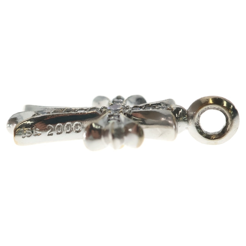 CHROME HEARTS(クロムハーツ) 18KWG TNY CRSF P/DIA タイニーファットクロス PAVEダイヤ ペンダントトップ ホワイトゴールド BCA008