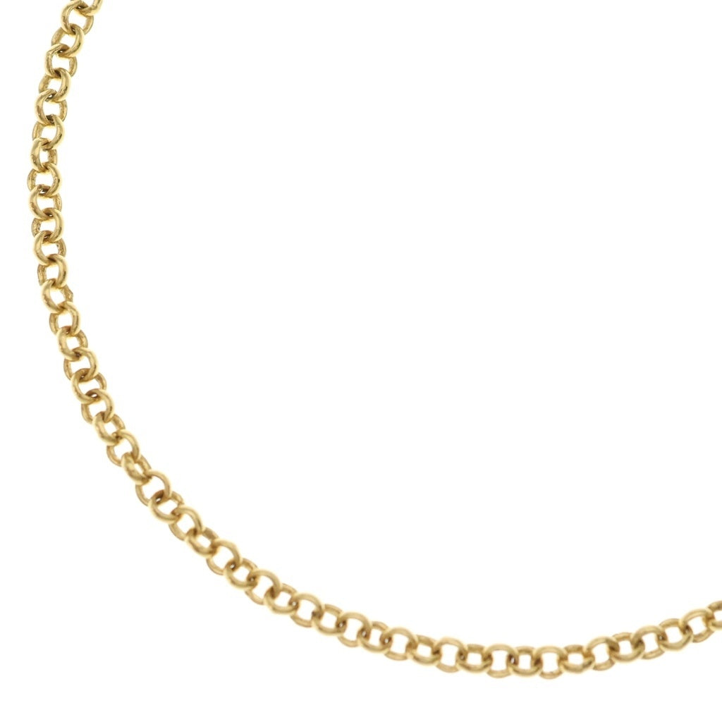 CHROME HEARTS(クロムハーツ) 22K NECKCHAIN R24 ロールチェーンネックレス 24inch ゴールド BCA012