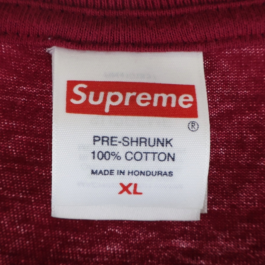 SUPREME(シュプリーム) 25AW Dust Tee フロンプリント クルーネック半袖Tシャツカットソー レッド