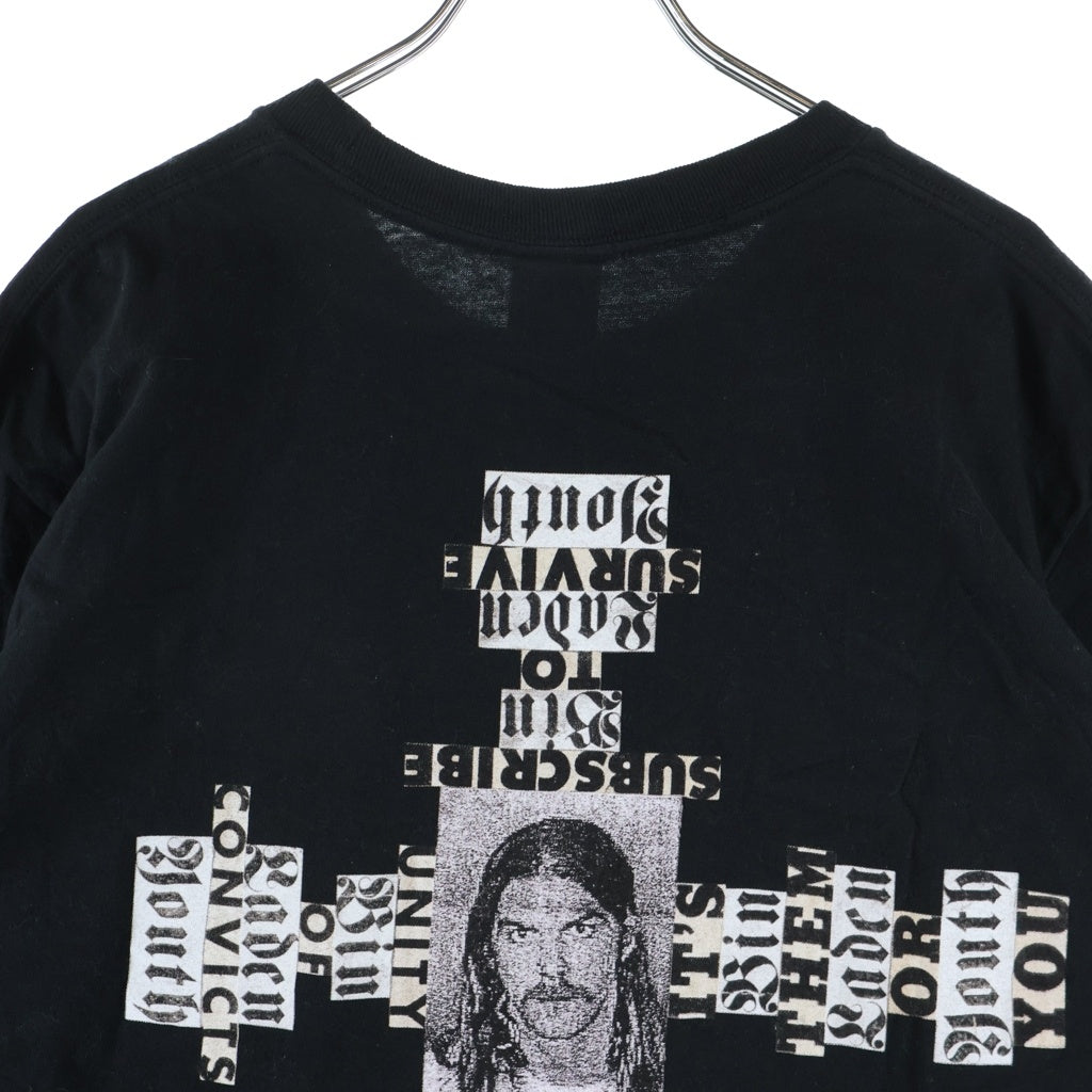 SUPREME(シュプリーム) 25AW ×Dash Snow Tee ×ダッシュスノウ 胸ロゴプリント クルーネック半袖Tシャツカットソー ブラック