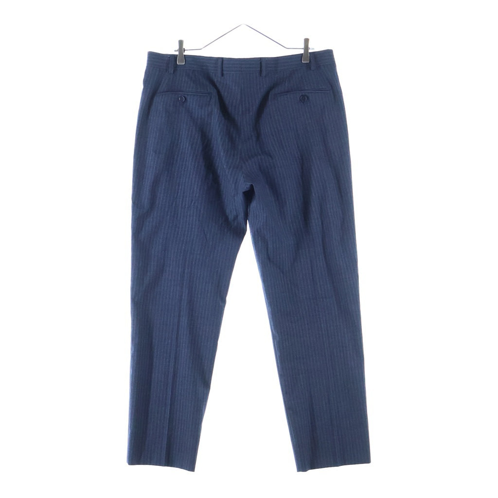 EMPORIO ARMANI(エンポリオアルマーニ) ストライプ シングルブレスト テーラードジャケット セットアップスーツ ネイビー